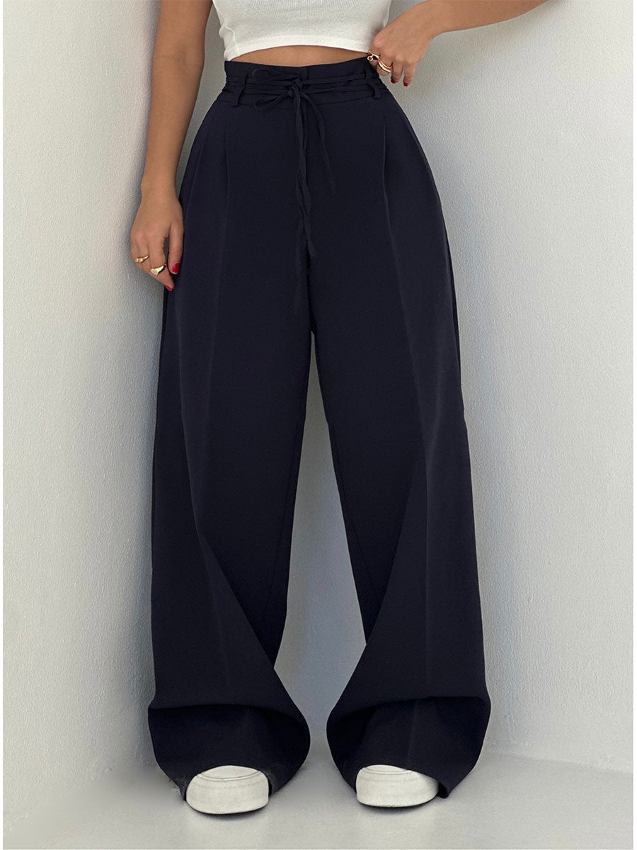 Pantalones Casuales con Cierre de Cordones