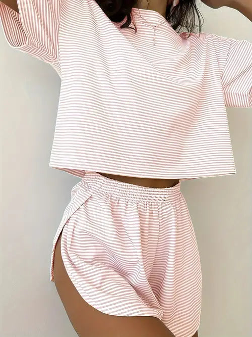 Conjunto de Pijama a Rayas