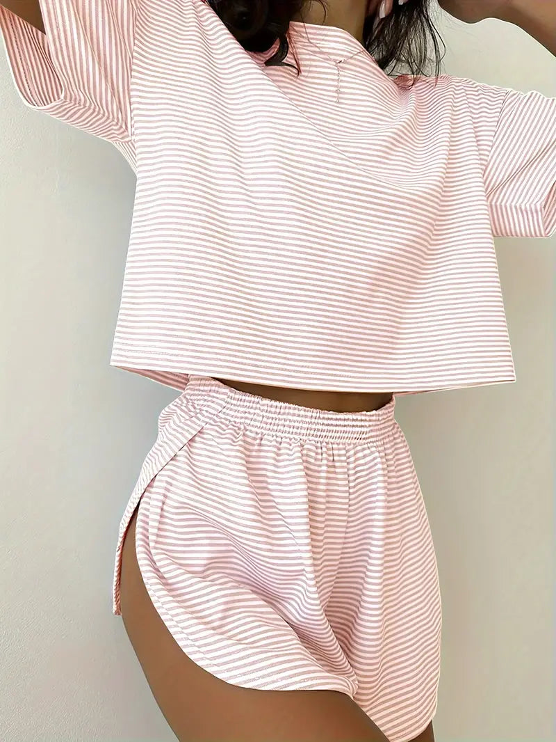 Conjunto de Pijama a Rayas