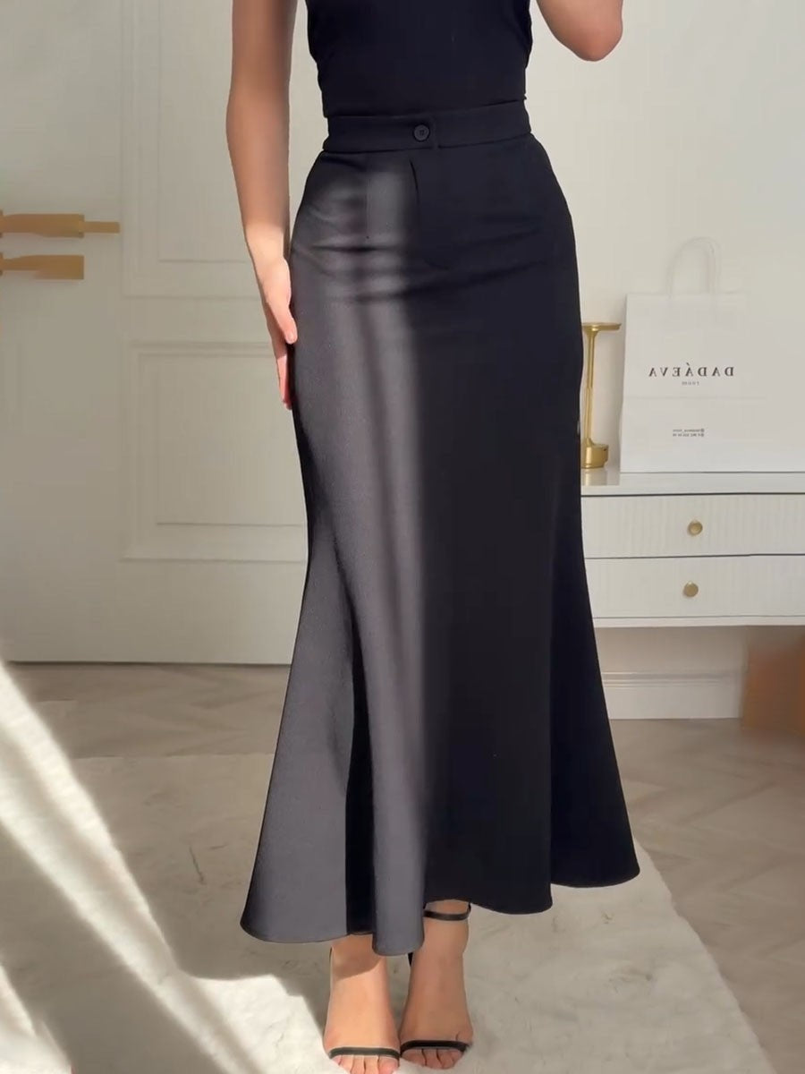 Falda Ajustada de Corte Sirena