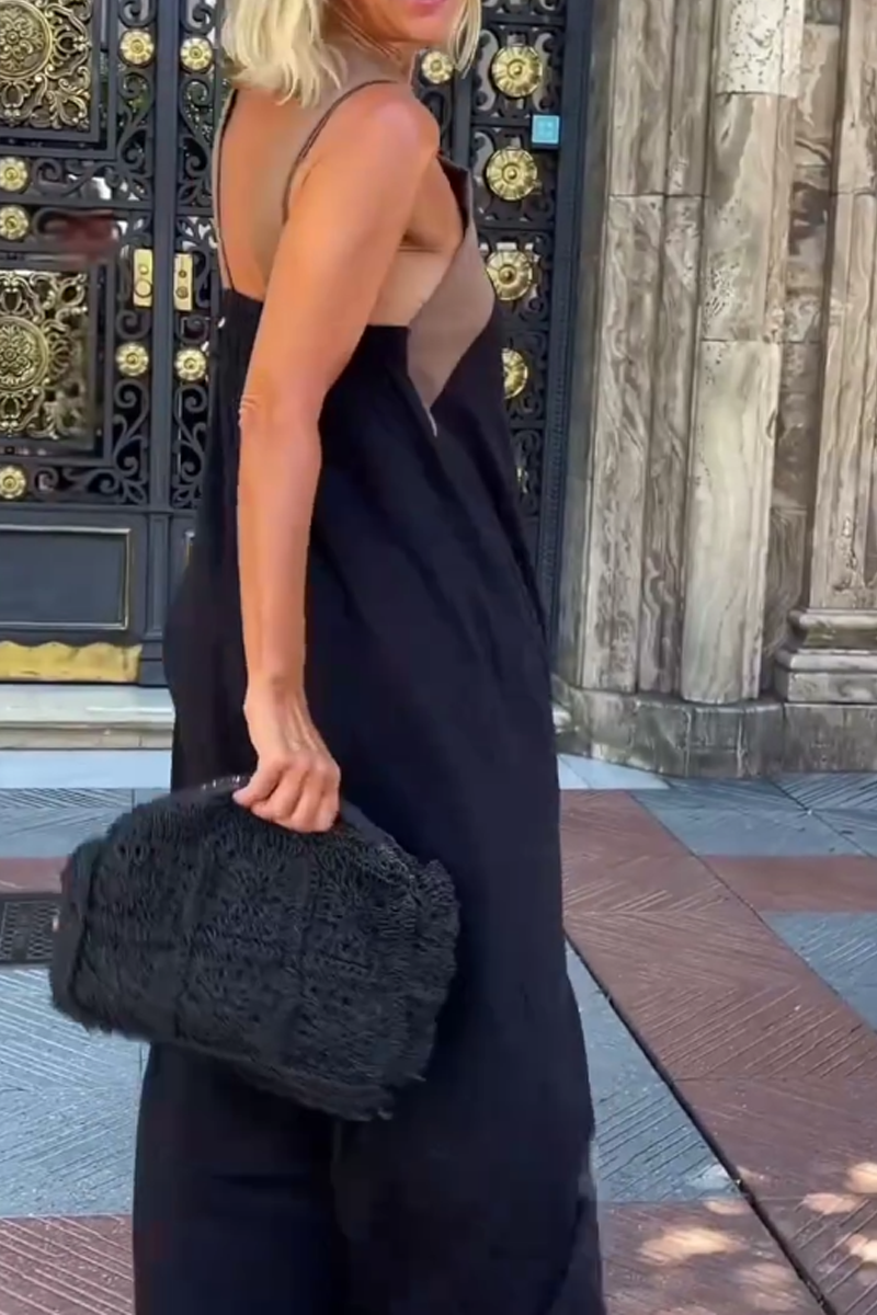 Vestido Halter sin Mangas Chic