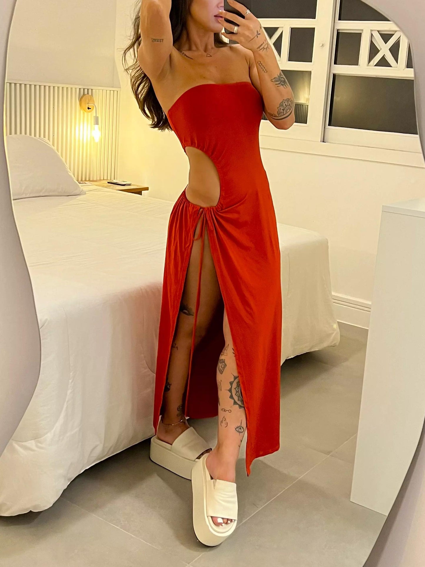 Vestido BodySuit con Lazo Lateral
