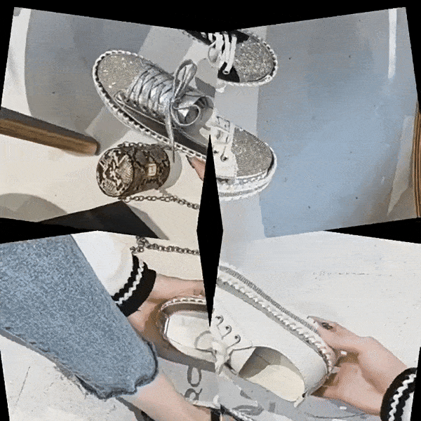 Zapatillas Brillantes Elegantes