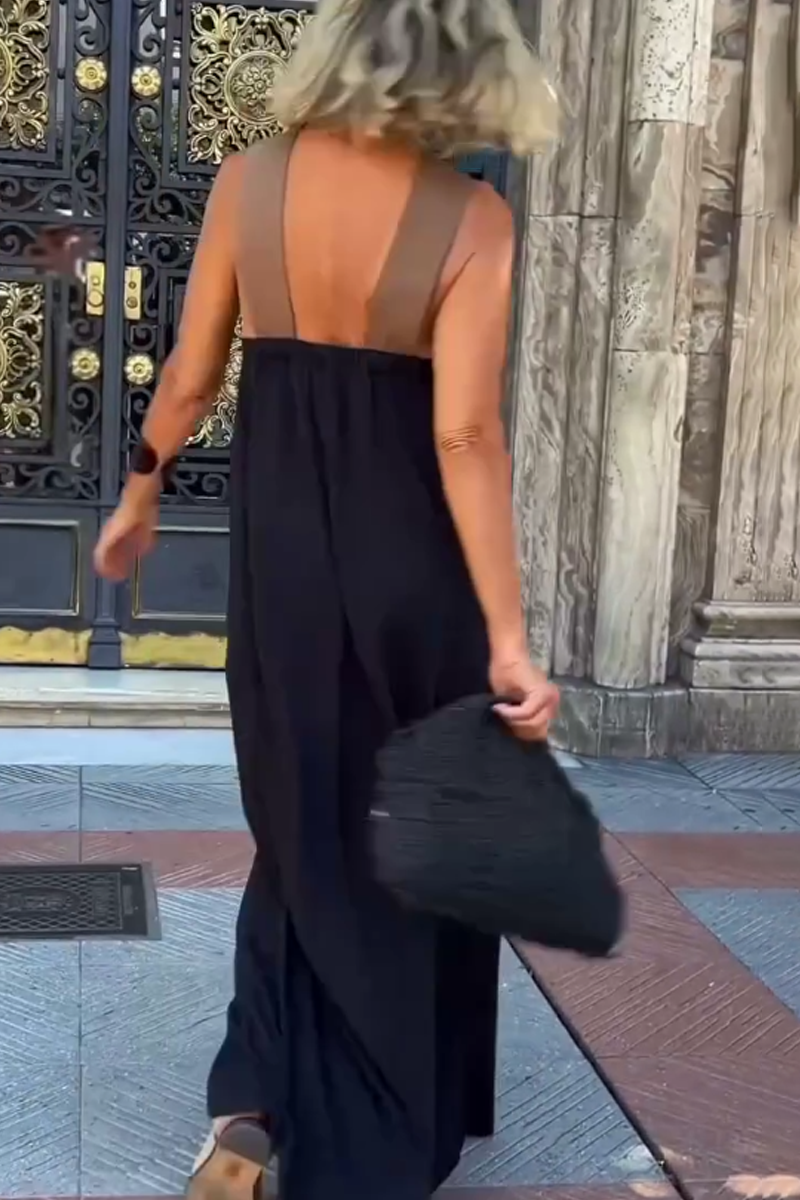 Vestido Halter sin Mangas Chic