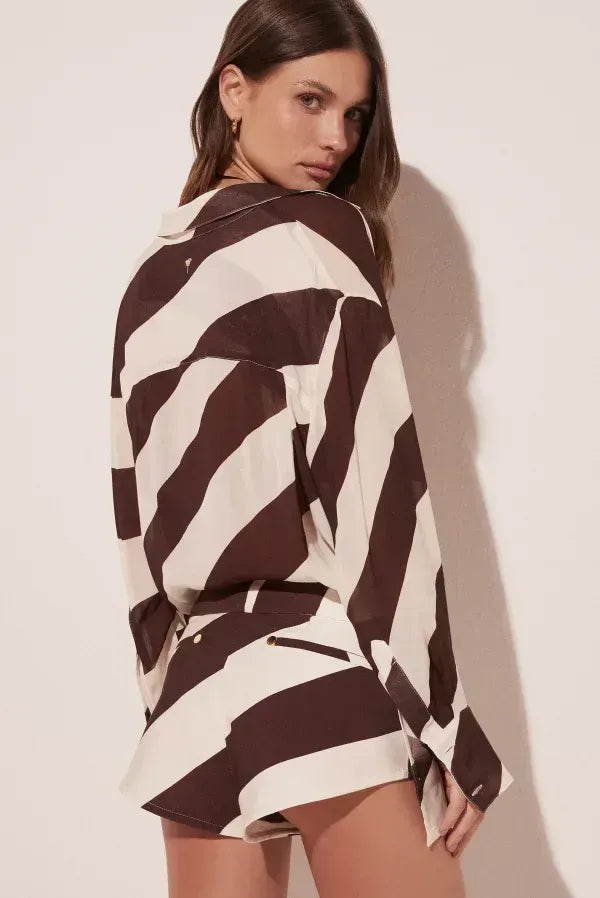 Conjunto corto con estampado Sebra