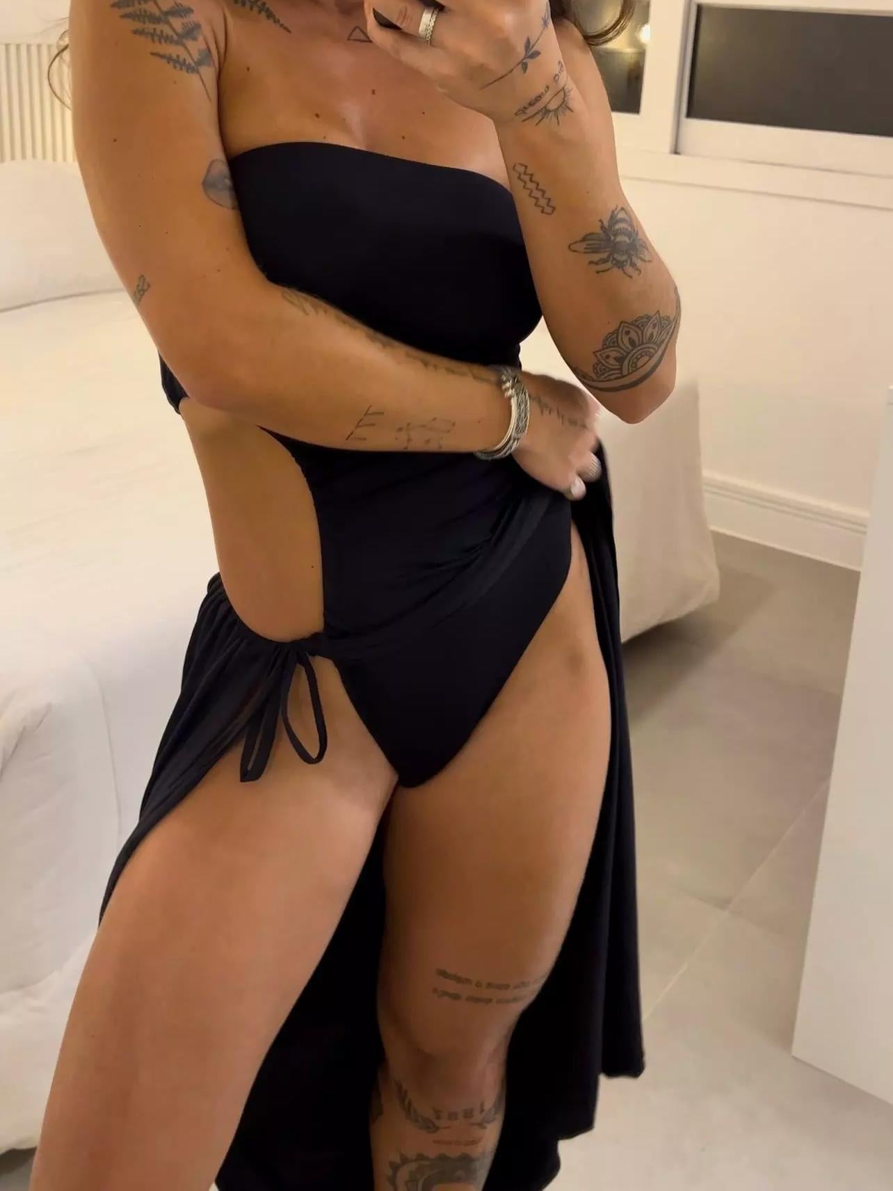 Vestido BodySuit con Lazo Lateral
