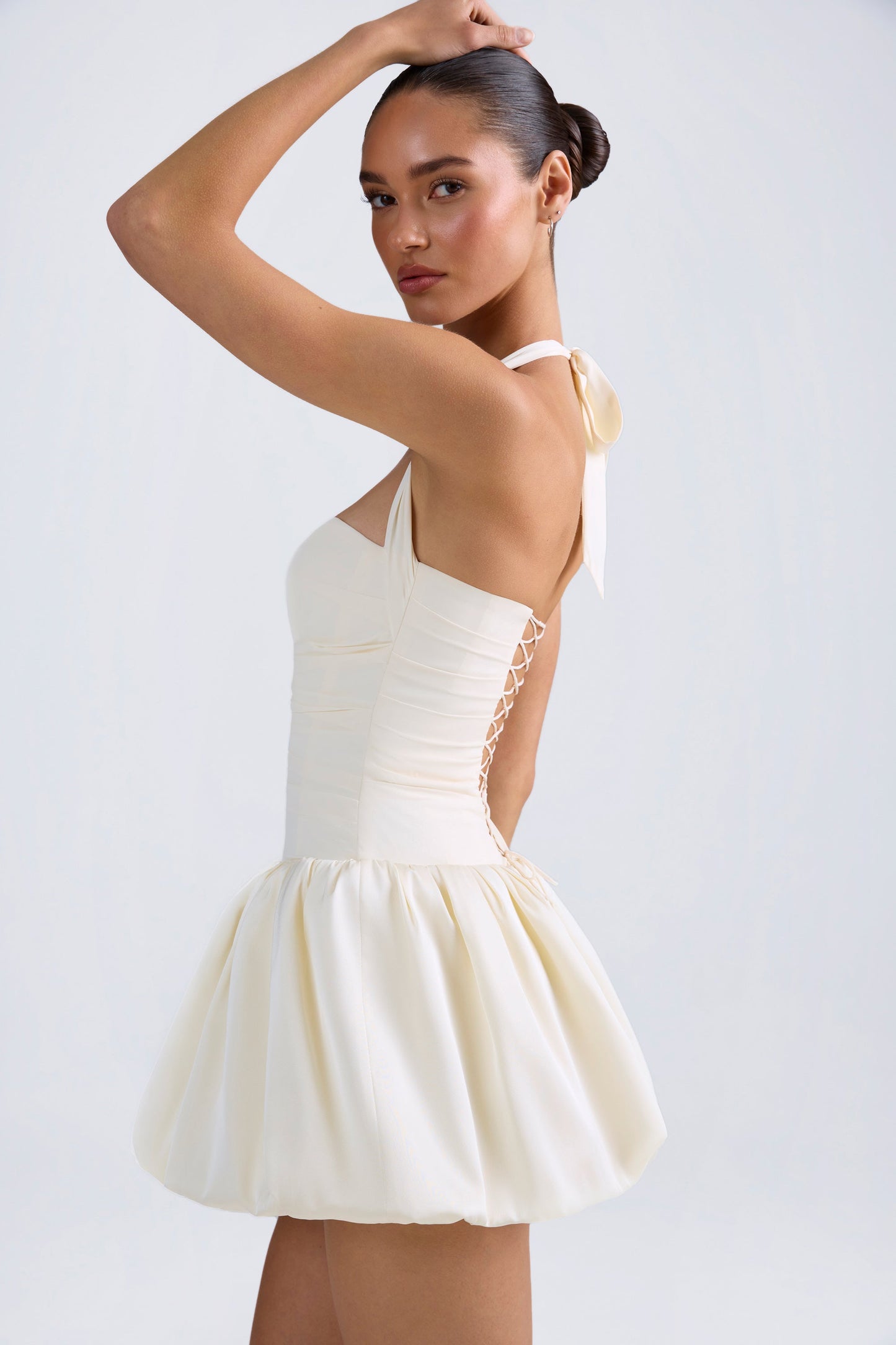Vestido Mini Burbuja de Encaje