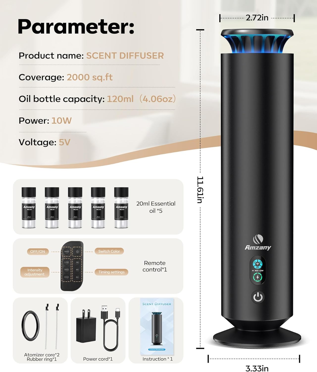 Difusor Aromático Sin Agua