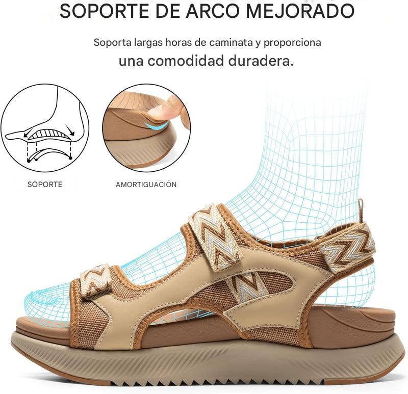 Sandalias Camila Outdoor - Sandalias Ortopédicas de Senderismo para Mujer