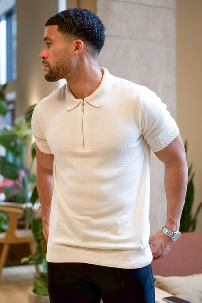 Matías -Polo Urban de Manga Corta - BEIGE