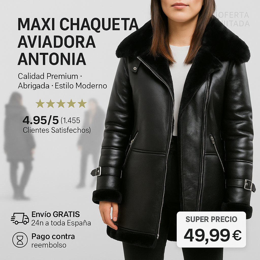 Maxi Chaqueta Aviadora Antonia