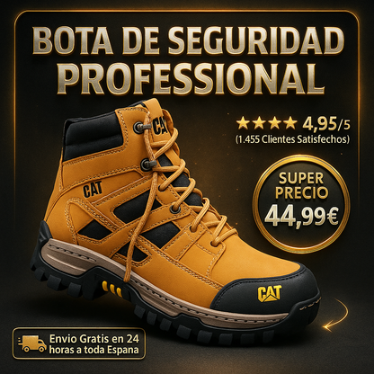 BOTA CAT PUNTA DE HIERRO COSIDA