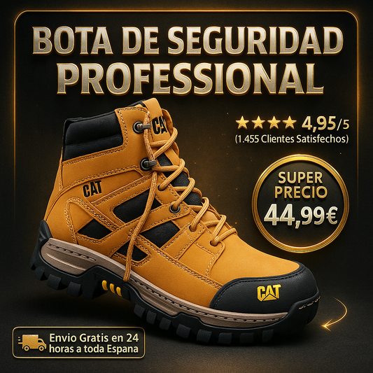 BOTA CAT PUNTA DE HIERRO COSIDA