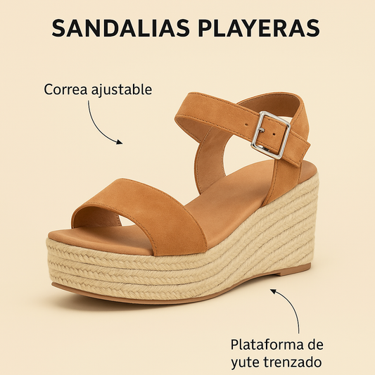 Sandalias Playeras con Taco