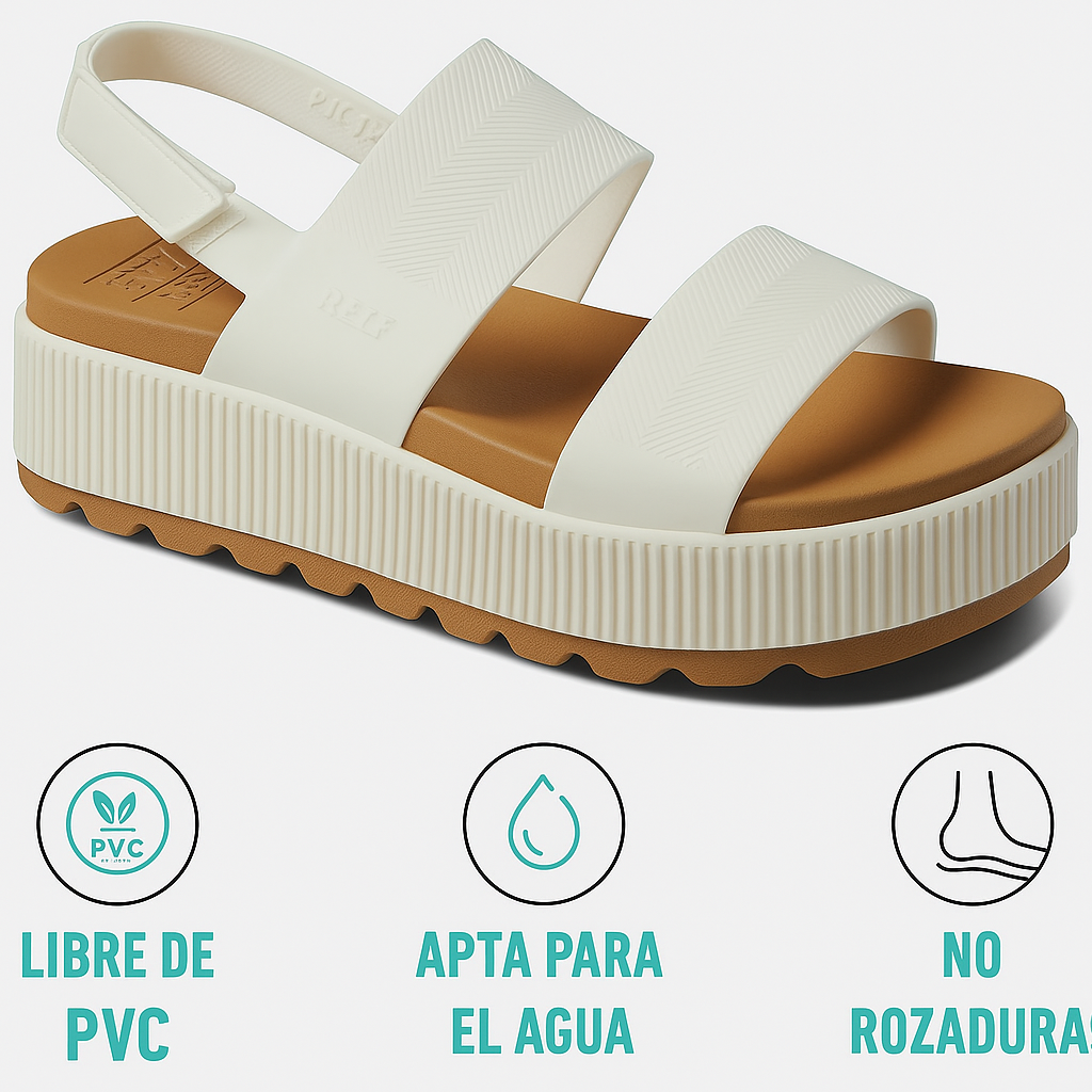 Sandalias Luma: con plataforma liviana