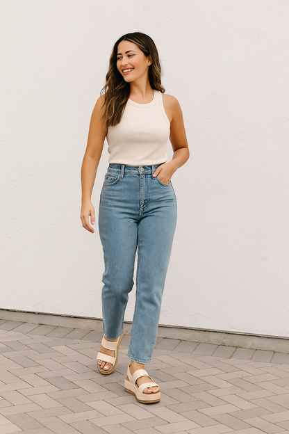 Sandalias Luma: con plataforma liviana