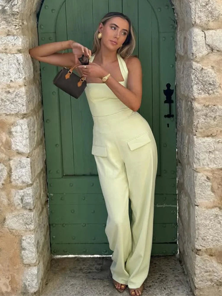 Conjunto Halter Elegancia Ejecutiva