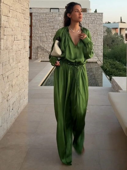 Conjunto Elegante de Satén