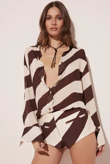 Conjunto corto con estampado Sebra