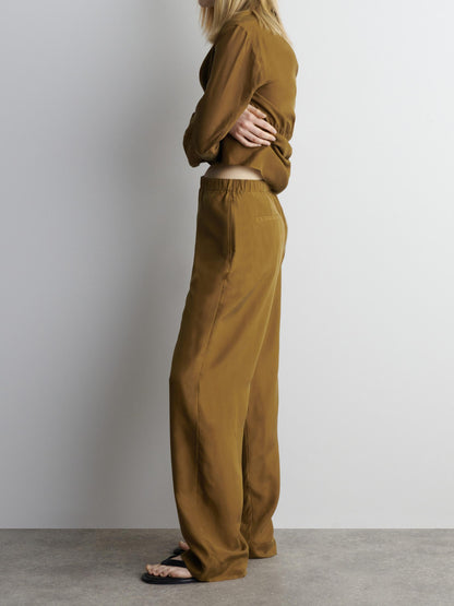 Conjunto de blazer tipo smoking + pantalón recto