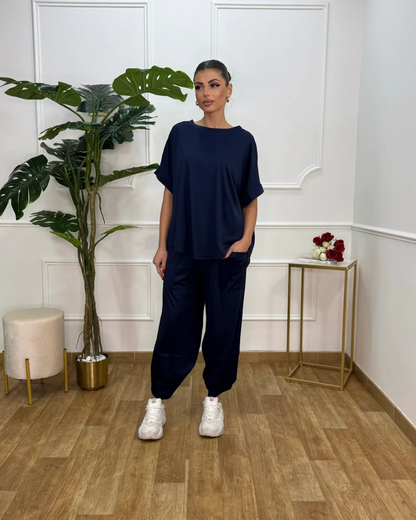 Conjunto de Camisa y Pantalón holgado para mujer