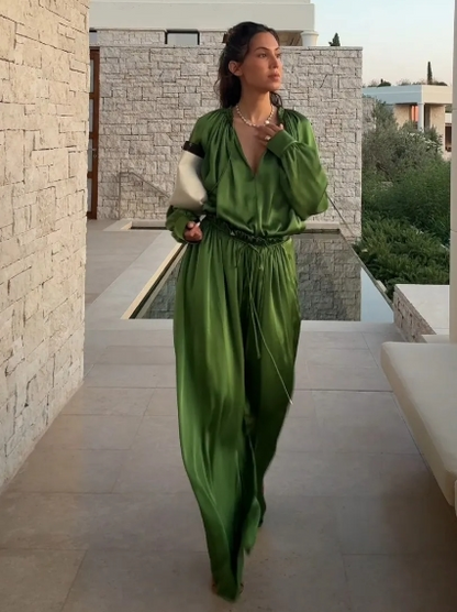 Conjunto Elegante de Satén