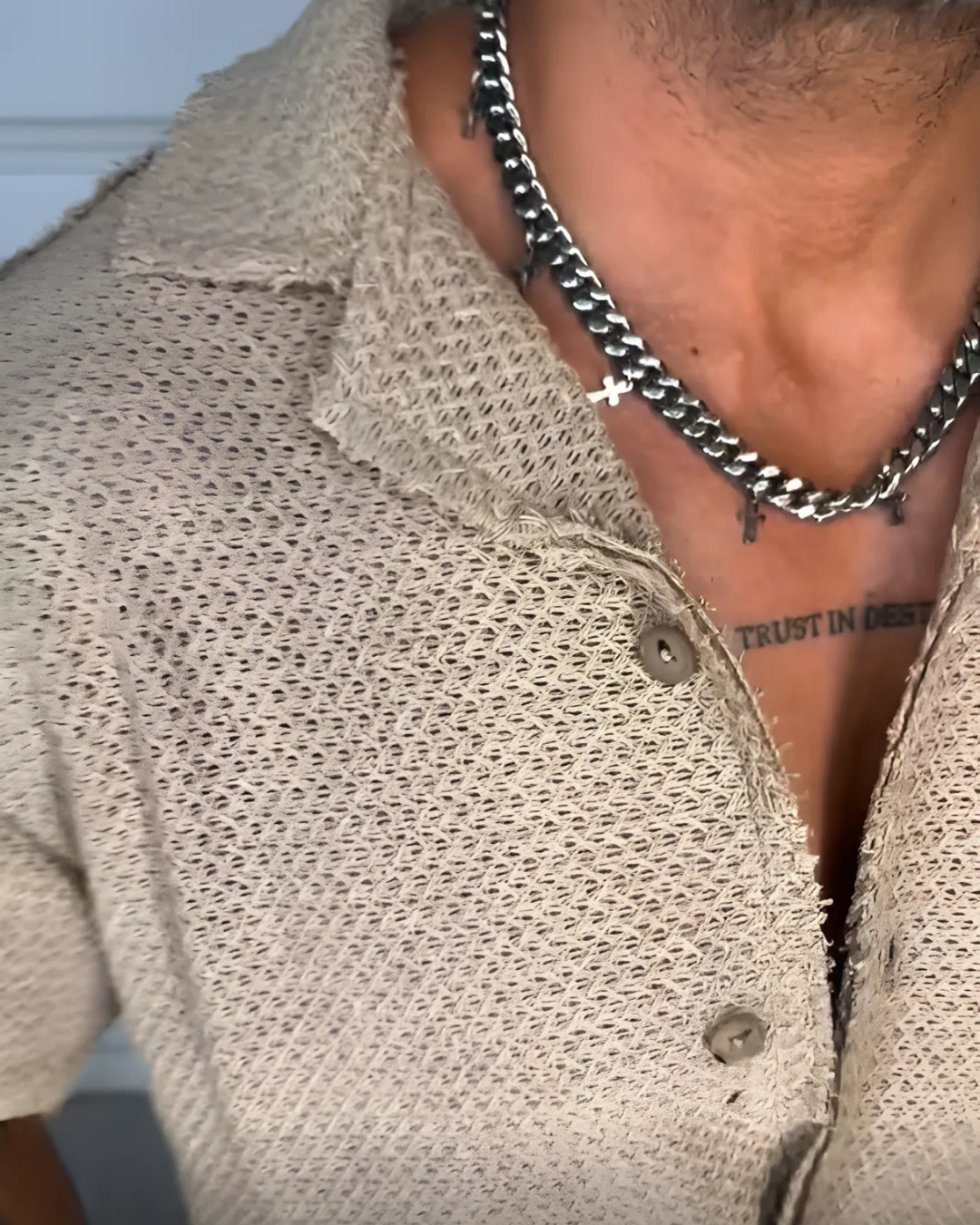 Camisa Fresca y Moderna de manga corta para hombre