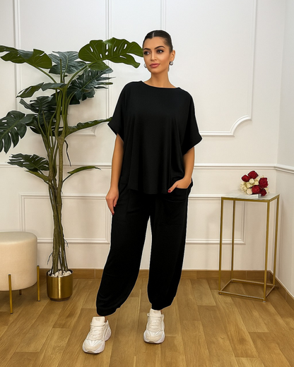 Conjunto de Camisa y Pantalón holgado para mujer