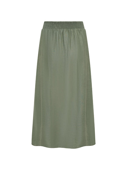 Falda Camila de Lino Verde