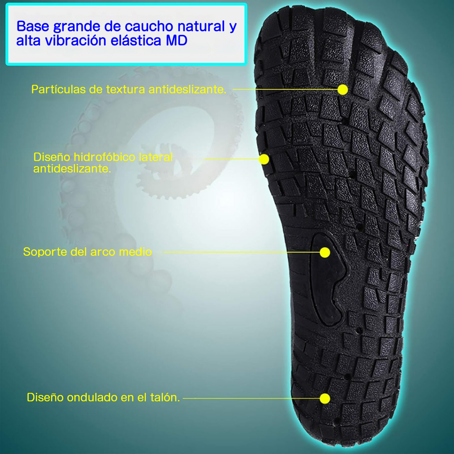 Zapatos de agua unisex con secado rápido y suela antideslizante