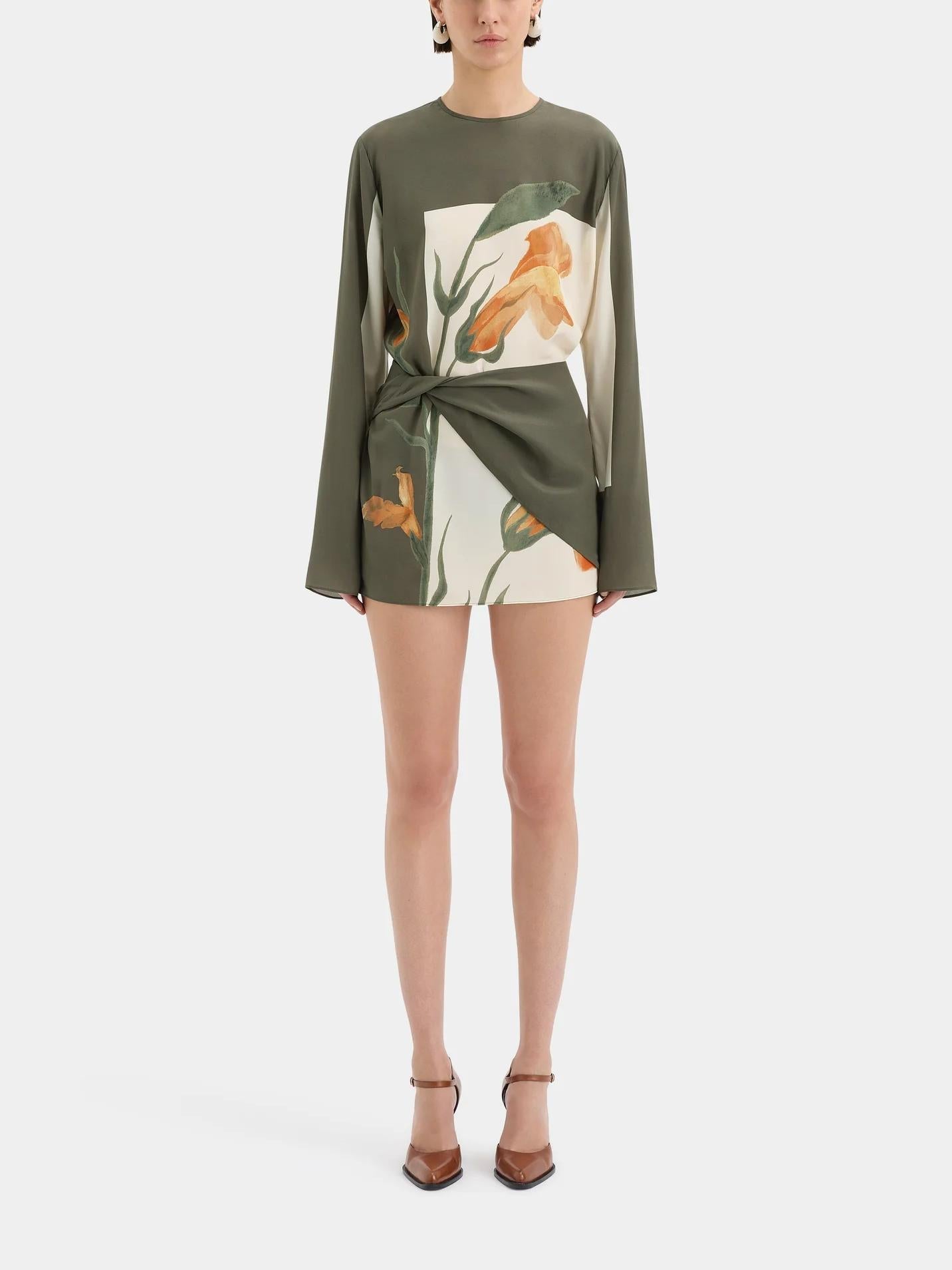 Vestido Mini Floral Twist