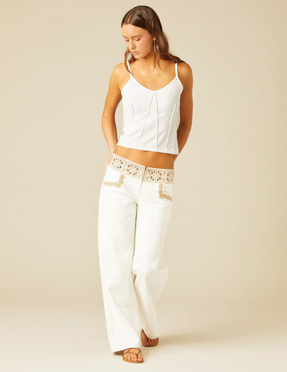 Pantalones Bordados Isabella