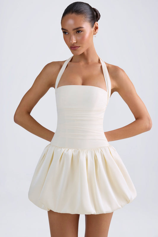 Vestido Mini Burbuja de Encaje