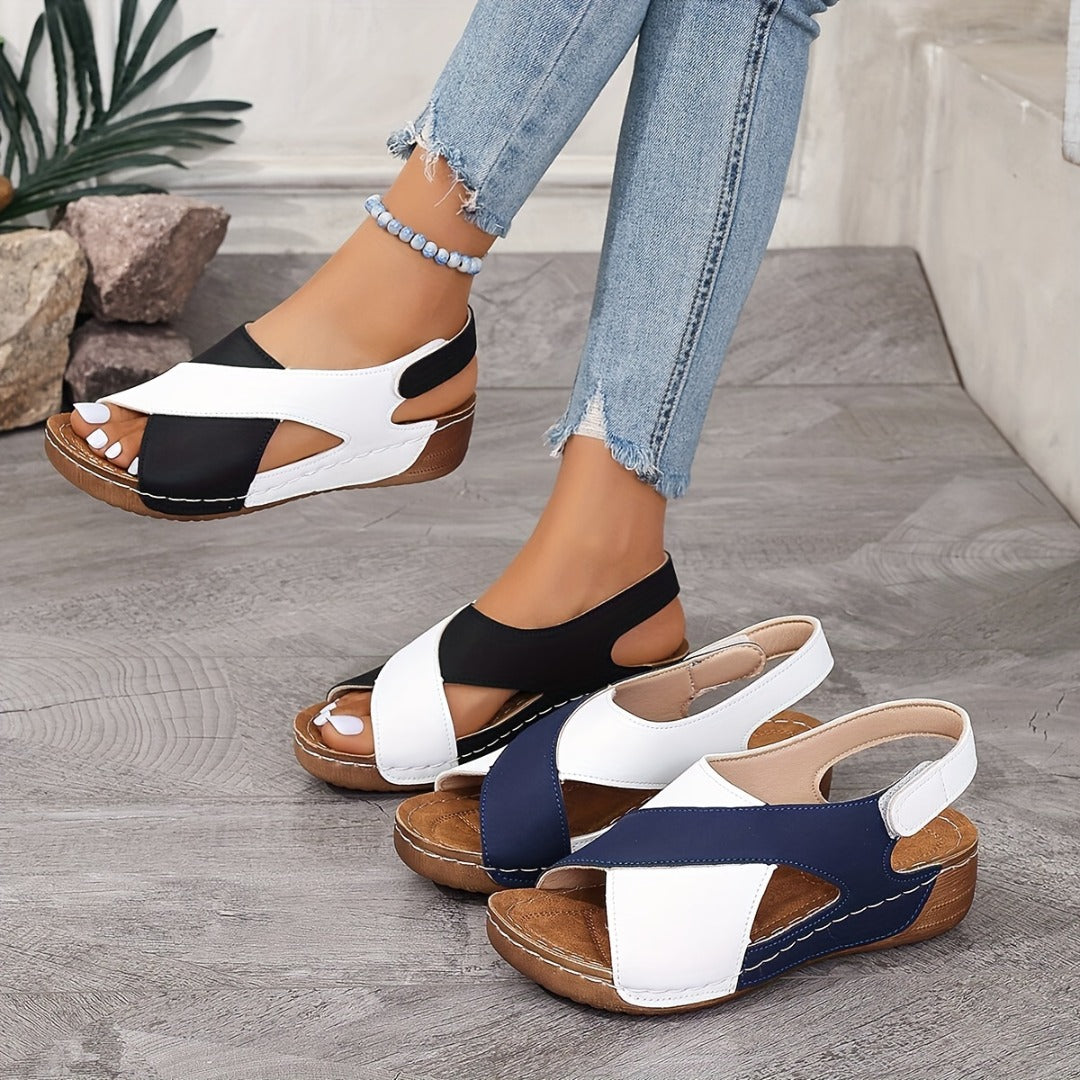Sandalias con Tacón Inclinado para Mujer