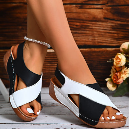 Sandalias con Tacón Inclinado para Mujer